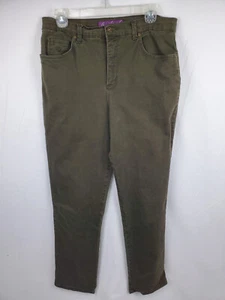 Gloria Vanderbilt Women's Jeans Olive Green Size 12 - Picture 1 of 4