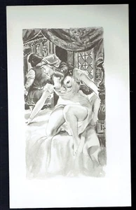 19- Litho de G de Sainte Croix - Ragionamenti Aretin - Curiosa - Nu - Picture 1 of 1