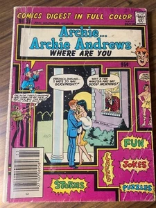 1981 Archie Comic - ARCHIE ANDREWS WHERE ARE YOU - Archie Digest Library - #20 - Picture 1 of 3