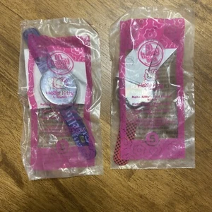 Sanrio Hello Kitty Spielzeug Set Uhr 2 Retro McDonalds Happy Meal Spielzeug Y2K - Bild 1 von 4