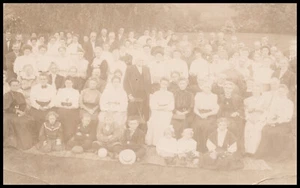 Elba, New York, Aid Society Gathering, Genesee Cty, echtes Foto Postkarte RPPC - Bild 1 von 5