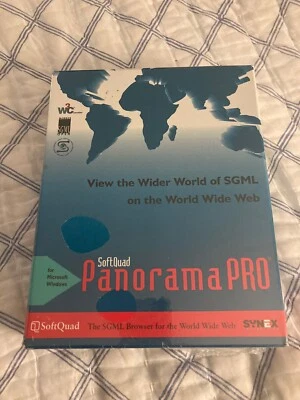 SoftQuad Panorama Pro Windows Version Rare 1994 Vintage Software New Sealed Box - Image 1 of 4