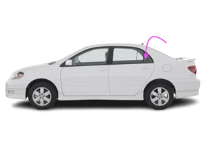 Se adapta a Toyota Corolla 2003-2008 sedán 4P conductor trasero ventilación lateral izquierdo vidrio - Imagen 1 de 6