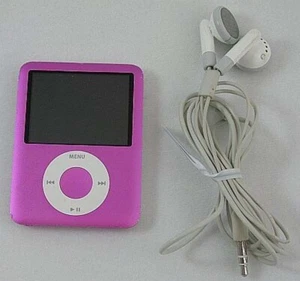 Apple iPod nano 3ra Generación Rosa 8GB MP3 A1236 COMO ESTÁ - Imagen 1 de 7