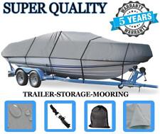 GREY BOAT COVER FOR LUND 1650 EXPLORER SS O/B 1999 2000 2001 2002 2003