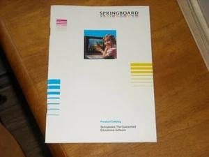 Vintage "SPRINGBOARD" (Educational Software) Computer "PRODUCT CATALOG", RARE! - Picture 1 of 2