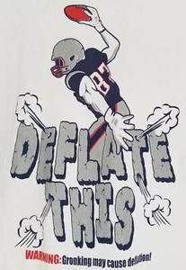 Rob Gronkowski Shirt Mens Large Deflate This New England Patriots Tee Adult A01 - Picture 1 of 8