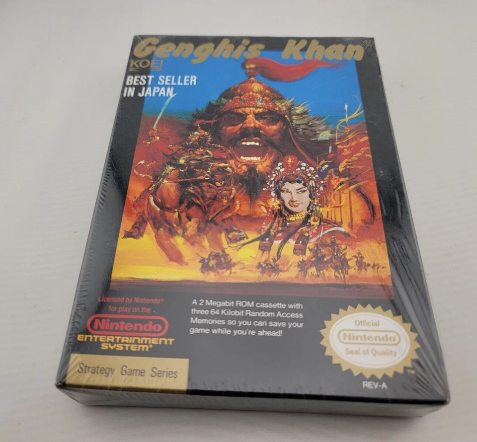 Genghis Khan NES Nintendo Entertainment System New Factory Sealed Near Mint - Image 1 of 4