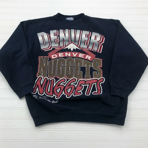 Vintage the Game Denver Nuggets Navy Sweatshirt Adult Size M Cover