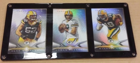 GREEN BAY PACKERS 3 CARD PLAQUE CLAY MATTHEWS, AARON RODGERS, RANDALL COBB Cover