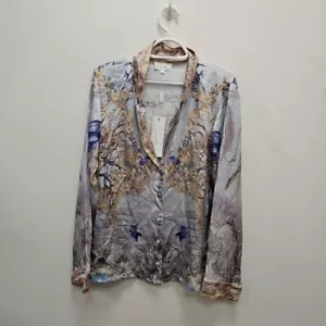 Camilla Franks The Home Of Deity Langarm Pyjama Oberteil Bluse Shirt Au 14 Uk XL - Bild 1 von 10