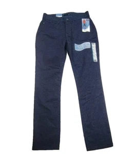 Lee Wo's 6 (29x28) Floral Rinse Soft Slimming Stretch Skinny Blue Ankle Pants - Picture 1 of 12