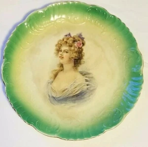 Antique plate Harker Pottery semi porcelain ca 1890 to 1900 - Picture 1 of 11