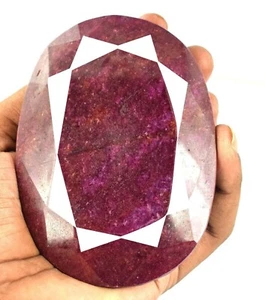 5000,00 quilates/1,00 kg + rubí rojo opaco África forma ovalada piedra preciosa certificada EGL PJ - Imagen 1 de 6