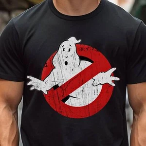 GHOSTBUSTERS Tshirt T-shirt T shirt Vintage Aesthetic Distressed Tee 1980s Shir - Picture 1 of 3