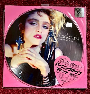 MADONNA MINT FIRST ALBUM JAPAN SEALED PICTURE DISC RECORD STORE DAY PROMO OBI LP - Image 1 of 4