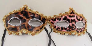 2-ADULT / Costume Eye MASK / Masquerade / Halloween / Costume / Party / ANIMAL - Picture 1 of 3