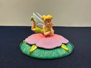 Disney Tinkerbell On Flower Cake Topper, Decopac Tinkerbell Figurine, 4” Dia. - Picture 1 of 10