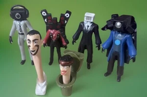 8 Stück Skibidi Toilette lustiges Spielzeug Modell Actionfigur PVC Mini - Bild 1 von 11