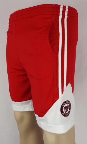 Washington Nationals Shorts Boys XS (4 - 5) Red Stitched Shorts New ST159 Cover