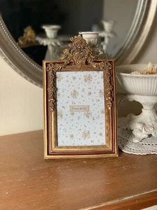Goldiger  Edel Bilderrahmen Foto Rahmen Barock 10x15 Antik Gold Edel 246 - Bild 1 von 5