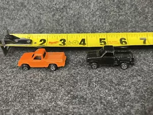 Tootsietoy Chevrolet Chevy S10 camioneta pickup metal fundido a presión naranja negro lote de 2 - Imagen 1 de 10
