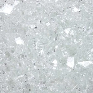 Ultra Clear, 1/4" Tempered Fire Glass in Diamond Starlight | 10 Pound Jar - Picture 1 of 5