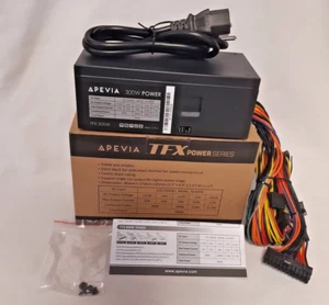 TFX-AP300W 300W FLEX ATX PSU Apevia FITS MOST SFF CASES, SATA ,8-PIN,12V,MOLEX - Picture 1 of 5