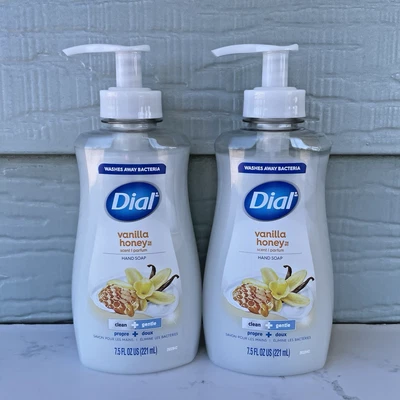 Paquete de 2 jabones de manos esfera aroma vainilla/miel. Botellas de 7,5 oz Foto 1 de 3