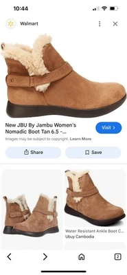 Jbu by Jambu Botas Mujer 10 M Indiana Impermeables Nieve Marrón Cómodas Tobillo Top Foto 1 de 2