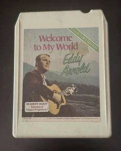 1975 Eddy Arnold Welcome To My World Tape 1 8-Track Cartridge Collectible TESTED - Picture 1 of 7