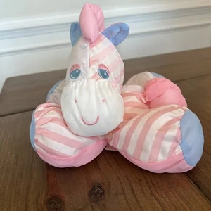 Puffalump Pony Pink Zebra Plush Fisher Price Stuffed Animal - Picture 1 of 9