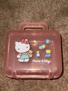 Vintage 1989 Sanrio Hello Kitty Rosa Tragetasche Aufbewahrungsbox Japan - Bild 1 von 4