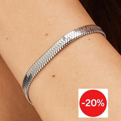 SAGAPO BRACCIALE IN ACCIAIO DA DONNA SNAKE PIATTA Sagapò SHK97 S'Agapo - Immagine 1 di 4