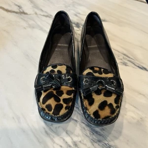 Stuart Weitzman Women’s Size 7.5 Leopard Print Loafers Tassels EUC ($475 Retail) - Picture 1 of 9