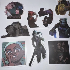 10 Adesivi Arcani Anime Spettacolo TV Vi Jinx Ekko  - Foto 1 di 3