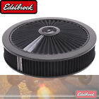 Edelbrock 43662 Pro-Flo Series Round 14" Air Cleaner w/3" Pro-Flo Element Black