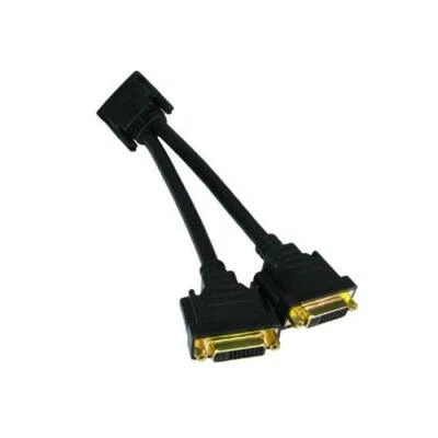 GP991 DVI-D Dual Link Splitter Kabel Leitung 22 cm Gold - Bild 1 von 2