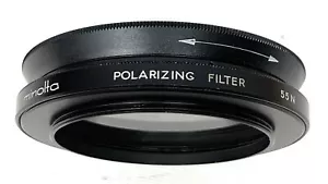 Vintage MINOLTA Polarizing Filter for SR 55mm 55N Japan Small Imperfection - Picture 1 of 6
