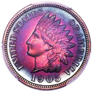 1905 1C PR66 Brown PCGS - UNREAL COLOR - FANTASTIC POP - Picture 1 of 4