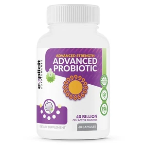 Advanced Probiotics – 40 Billion CFUs - Better than Align Jarro Culturelle - Picture 1 of 8