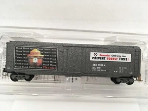 Z SCALE Micro Train MTL 50700360 Smokey Bear Fire Prevention Car #6 SBX 1982A - Picture 1 of 9