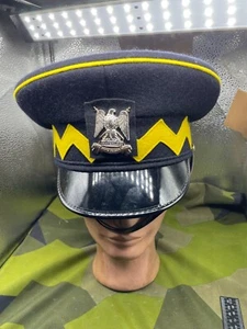 Original British Army Royal Scots Dragoon Guards Cap with Badge - Size 56cm - Photo 1 sur 9
