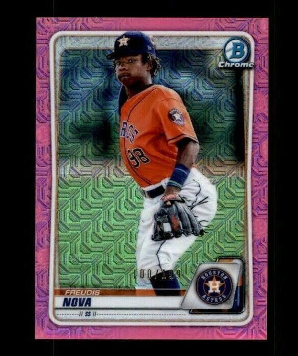 2020 Bowman Chrome Pink Refractors #BCP194 Freudis Nova (ref 114739) - Image 1 of 1