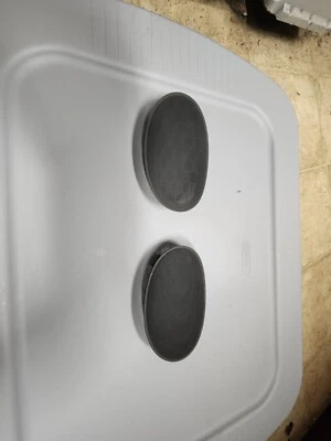 2004 05 07 2008 2009 JAGUAR XJ8 VANDEN PLAS LEFT RIGHT DASH SPEAKER COVERS BLACK - Image 1 of 4