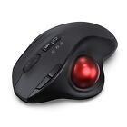2.4G+Dual Bluetooth Wireless Trackball Mouse 3-Device Connection Ergonomic Mous