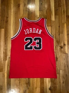 MICHAEL JORDAN Nike Authentic Throwback CHICAGO BULLS Authentic Jersey 48 Rodman - Picture 1 of 11