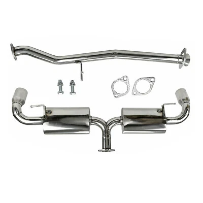 3.5" For 04-11 Mazda RX-8 1.3L Dual Muffler Tip Exhaust Stainless Foto 1 de 4