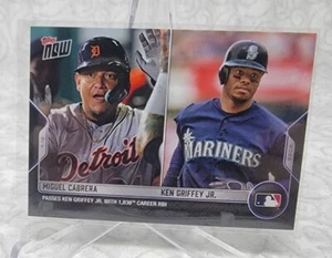 2022 TOPPS NOW #520 MIGUEL CABRERA PASSES KEN GRIFFEY JR! DETROIT TIGERS - Picture 1 of 2