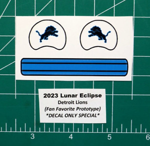 2023 Lunar Eclipse Detroit Lions Football Gumball Helmets *DIECUT DECALS ONLY*